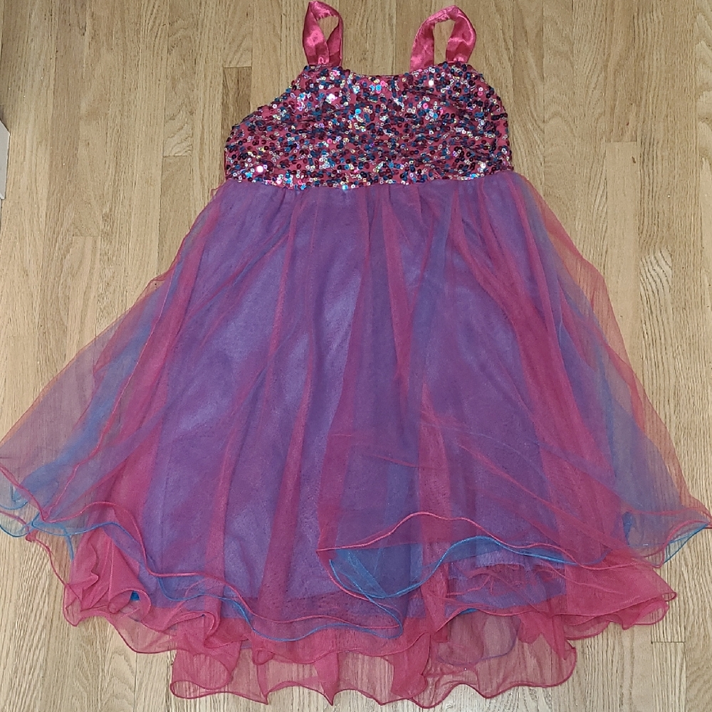 Justice Pink and Blue Dress